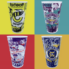Cincinnati Retro Hockey Cups Set