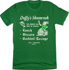 Duffy's Shamrock Bar green T-shirt Old School Shirts