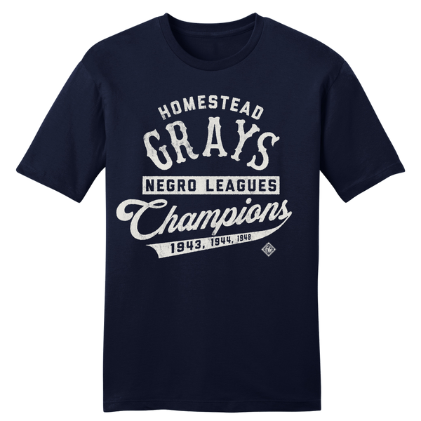 Men's Homestead Grays Team Hall of Famer Grey Roster T-Shirt