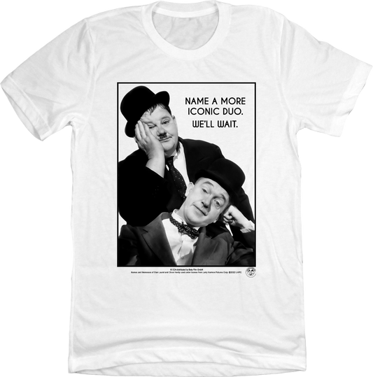 Laurel & Hardy Iconic Duo T-shirt white Old School Shirts