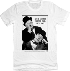 Laurel & Hardy Iconic Duo T-shirt white Old School Shirts