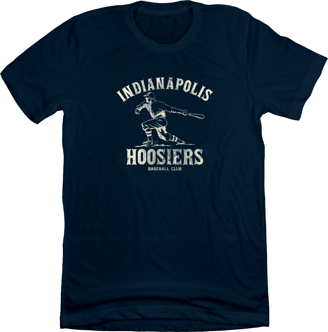 Indianapolis Hoosiers T-shirt navy blue Old School Shirts