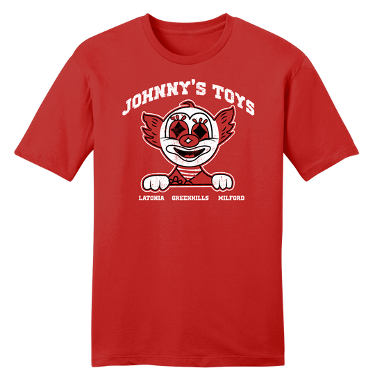 Johnny's Toys Clown Logo