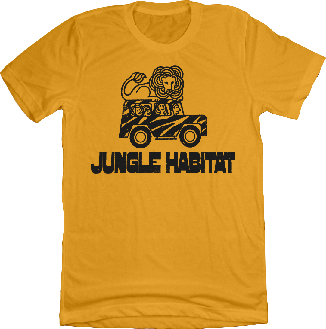 Jungle Habitat T-shirt Old School Shirts gold