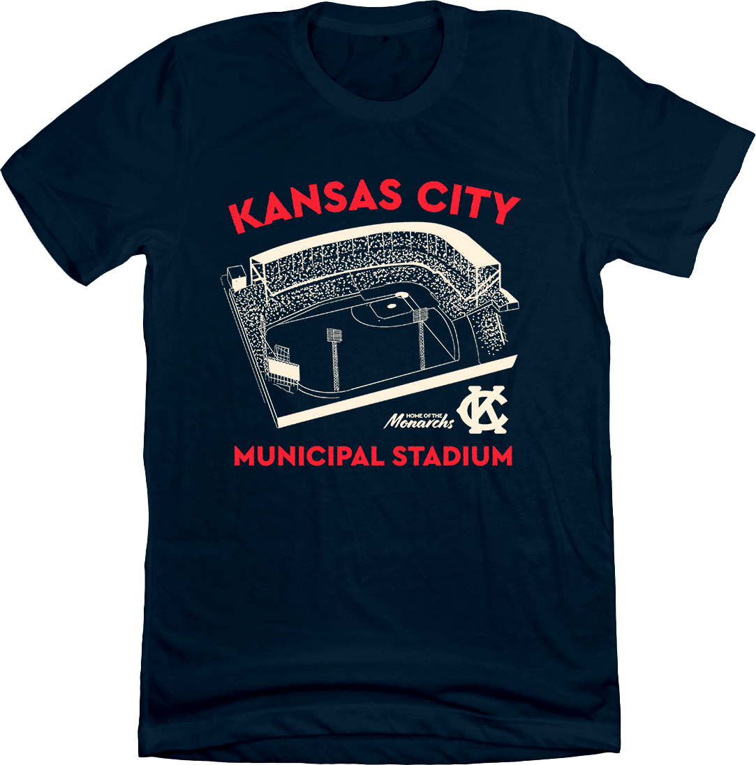 Municipal Stadium Kansas City T-shirt Navy