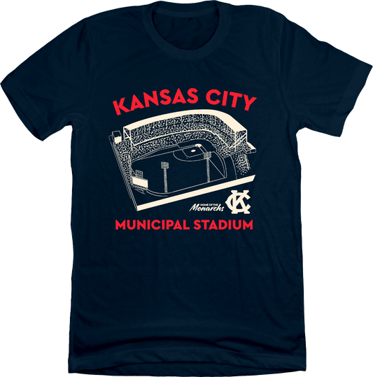 Municipal Stadium Kansas City T-shirt Navy