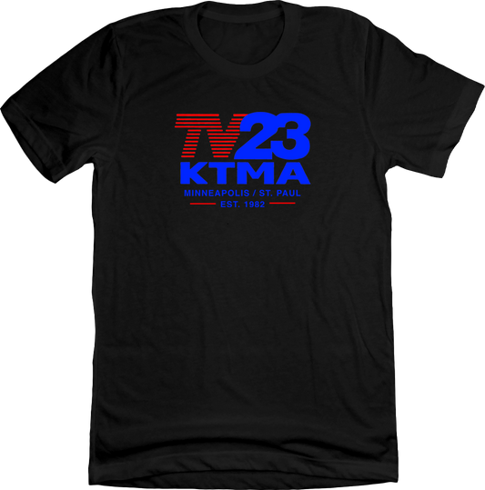 TV23 KTMA Black T-shirt Old School Shirts