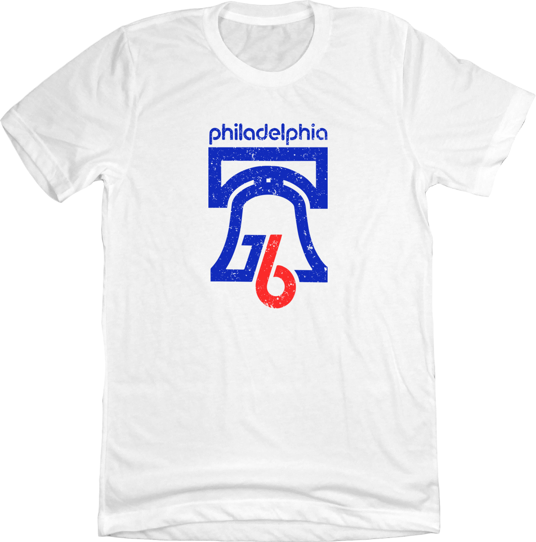 Philadelphia Bicentennial 76 White T-shirt Old School Shirts