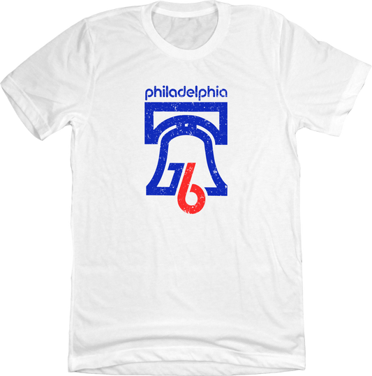 Philadelphia Bicentennial 76 White T-shirt Old School Shirts