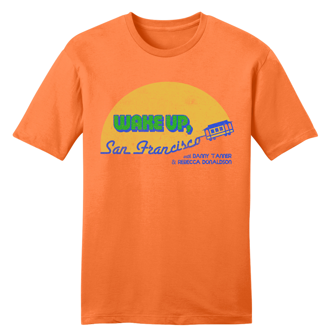 Wake Up San Francisco orange T-shirt