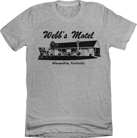 Webb's Motel Alexandria grey T-shirt Old School Shirts