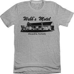 Webb's Motel Alexandria grey T-shirt Old School Shirts