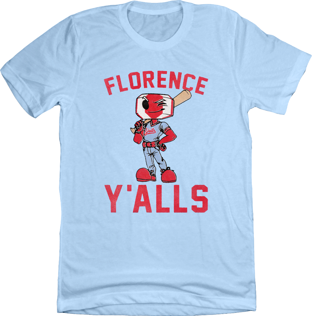 Florence Y'alls Mascot T-Shirt light blue